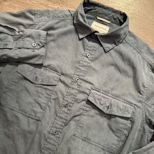 Craghoppers Shirt Mens M Blue Outdoor Hiking Travel Trekking Gorpcore Utility